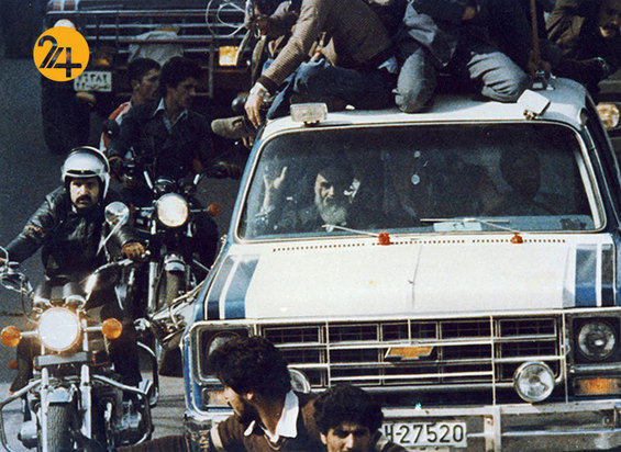 تصاویر روز بازگشت روح الله خمینی به ایران