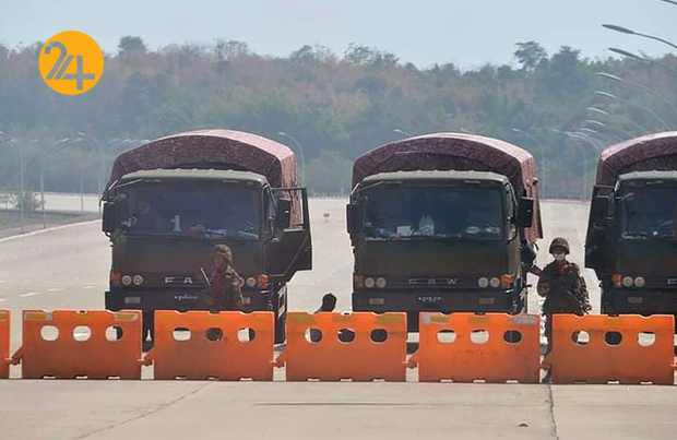 تصاویری از کودتا در میانمار