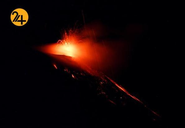 فوران آتشفشان اتنا