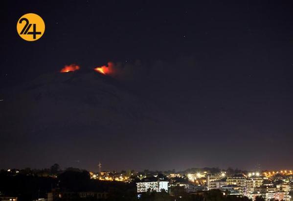 فوران آتشفشان اتنا