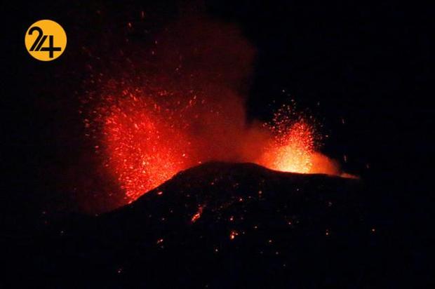 فوران آتشفشان اتنا