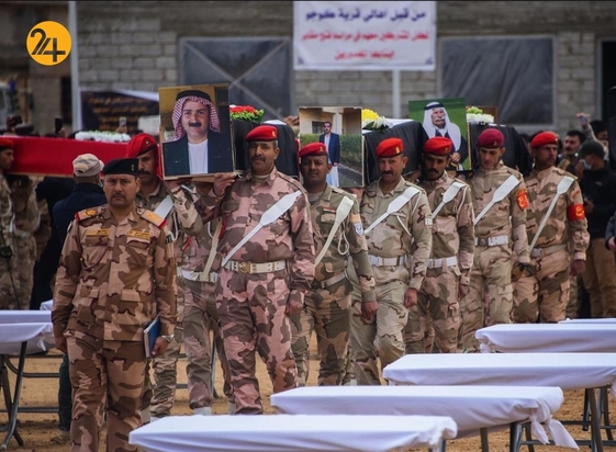 تشییع جنازه 104 ایزدی که توسط داعش کشته شدند