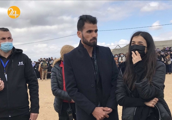 تشییع جنازه 104 ایزدی که توسط داعش کشته شدند