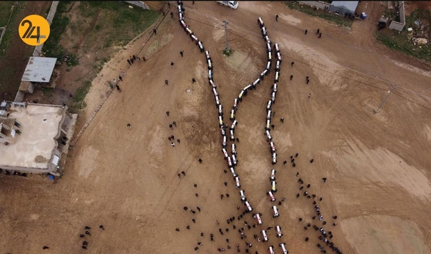 تشییع جنازه 104 ایزدی که توسط داعش کشته شدند