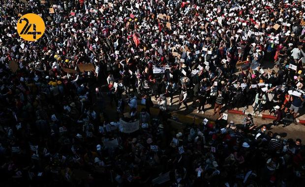 گسترش اعتراضات در میانمار