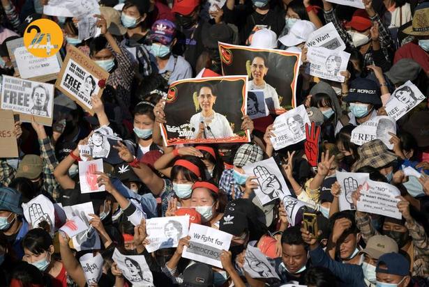 گسترش اعتراضات در میانمار