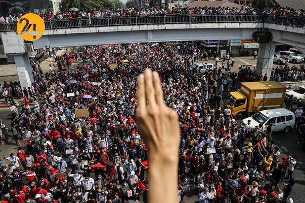 گسترش اعتراضات در میانمار