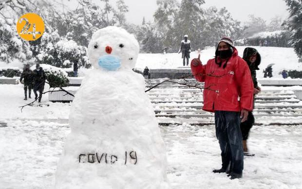 آتن یونان سفیدپوش شد