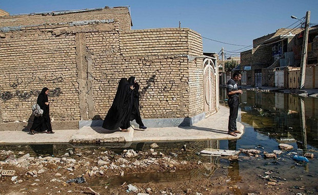 کوت عبدالله در میان فاضلاب