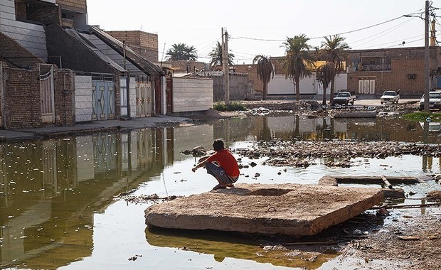 کوت عبدالله در میان فاضلاب