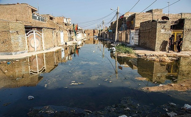 کوت عبدالله در میان فاضلاب