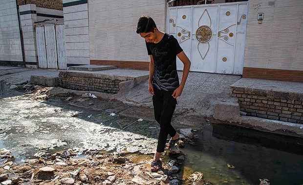 کوت عبدالله در میان فاضلاب