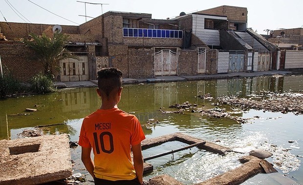 کوت عبدالله در میان فاضلاب