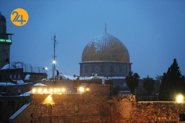 بیت المقدس سفیدپوش شد