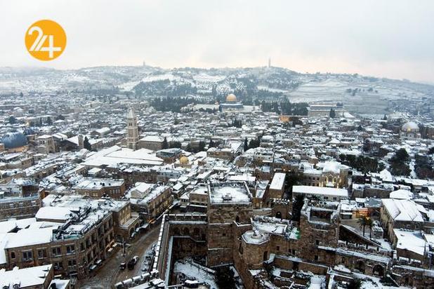 بیت المقدس سفیدپوش شد