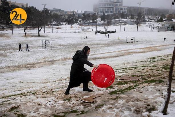 بیت المقدس سفیدپوش شد