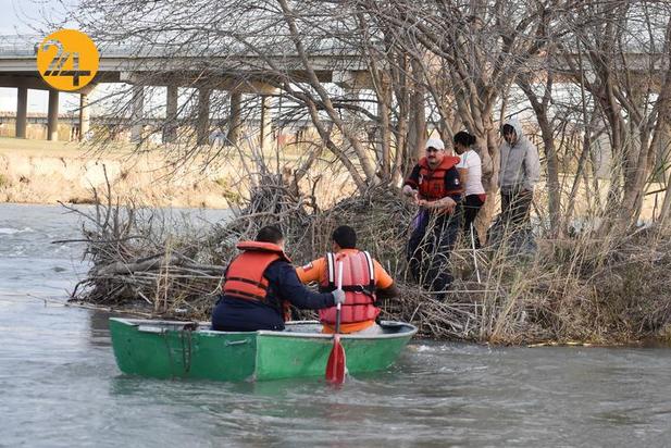 تصاویر مهاجران در مرز مکزیک