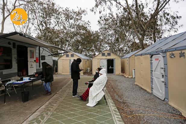 تصاویر مهاجران در مرز مکزیک