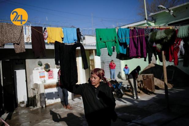 تصاویر مهاجران در مرز مکزیک