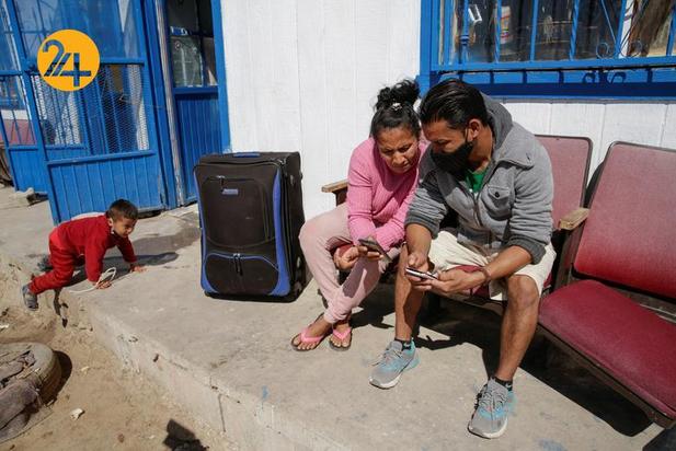 تصاویر مهاجران در مرز مکزیک