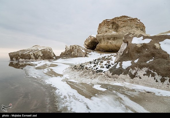 طبیعت زمستانی دریاچه ارومیه