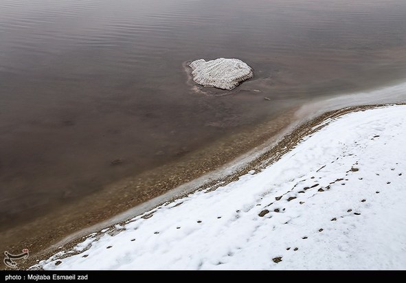 طبیعت زمستانی دریاچه ارومیه