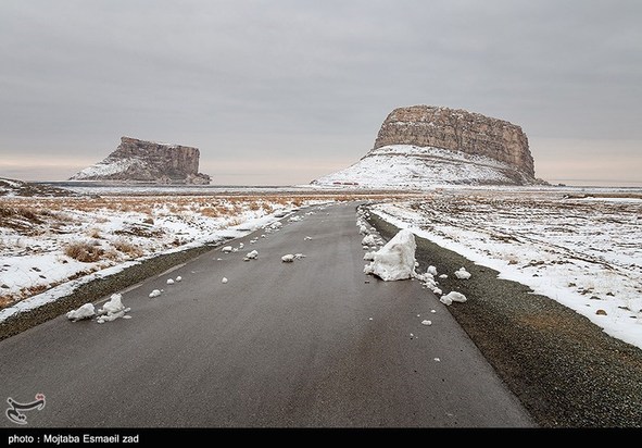 طبیعت زمستانی دریاچه ارومیه