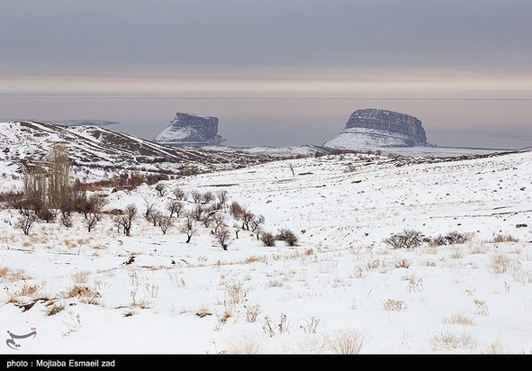 طبیعت زمستانی دریاچه ارومیه