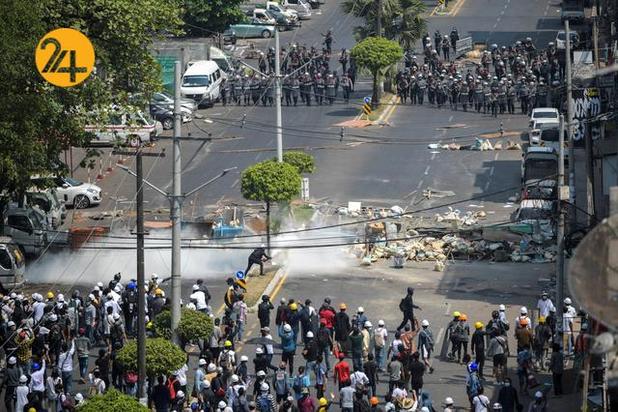 خونین ترین روز اعتراضات در میانمار