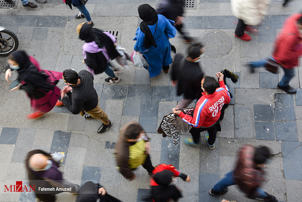 حراج کرونا در بازار شب عید