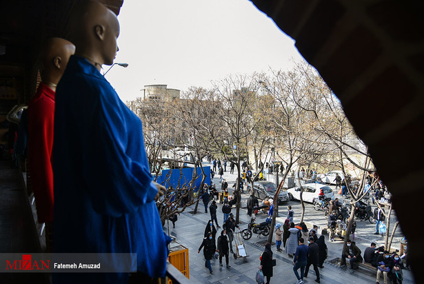 حراج کرونا در بازار شب عید