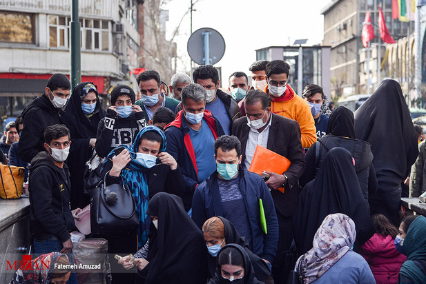 حراج کرونا در بازار شب عید