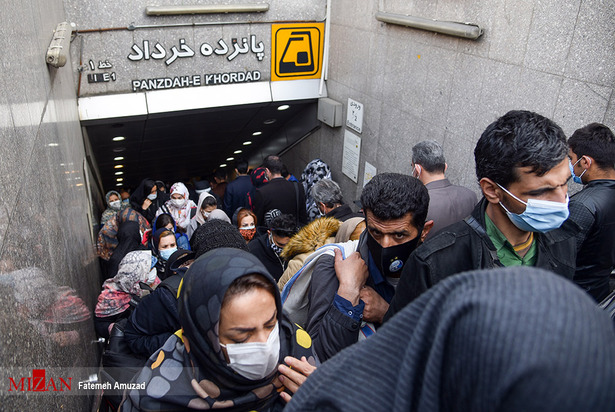 حراج کرونا در بازار شب عید