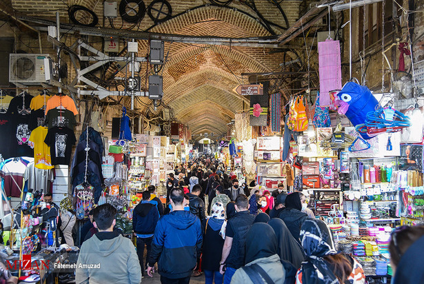 حراج کرونا در بازار شب عید