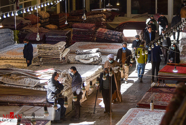 حراج کرونا در بازار شب عید