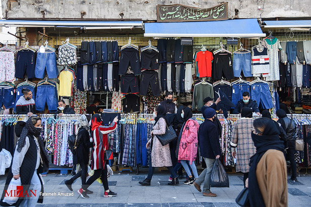 حراج کرونا در بازار شب عید