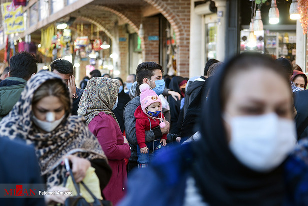 حراج کرونا در بازار شب عید