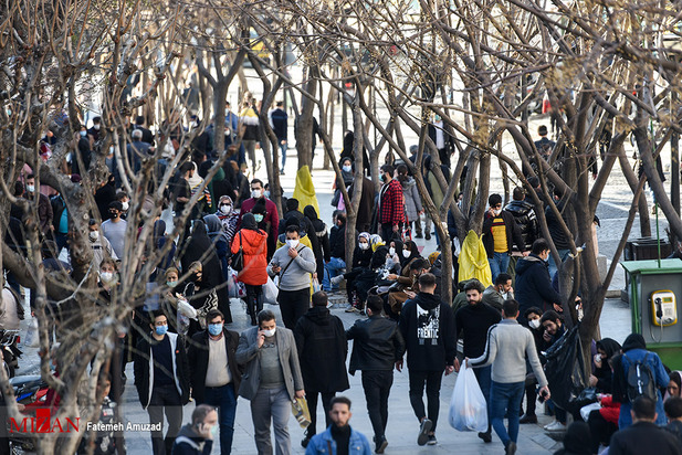 حراج کرونا در بازار شب عید