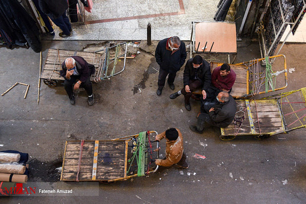 حراج کرونا در بازار شب عید