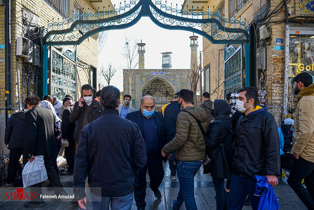 حراج کرونا در بازار شب عید