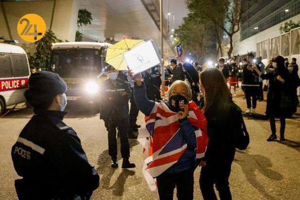 تجمع طرفداران فعالان سیاسی بازداشت شده هنگ کنگی