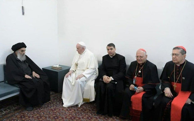 دیدار پاپ فرانسیس با آیت الله سیستانی