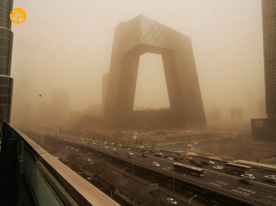 بی سابقه ترین طوفان شن در پکن