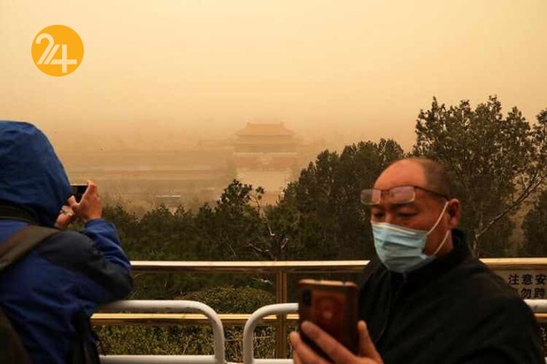 بی سابقه ترین طوفان شن در پکن