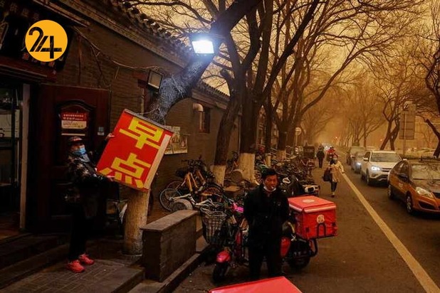 بی سابقه ترین طوفان شن در پکن