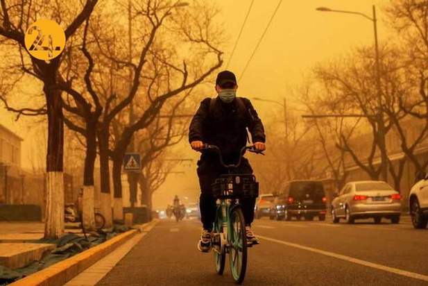 بی سابقه ترین طوفان شن در پکن