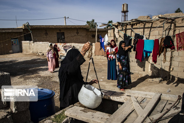 کمبود آب شرب در روستای طاهریه
