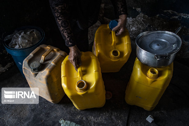 کمبود آب شرب در روستای طاهریه