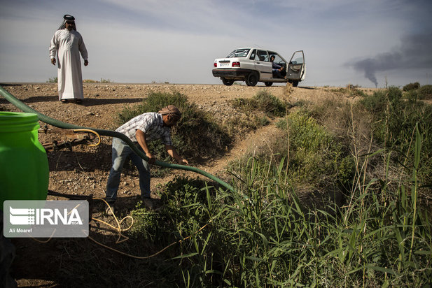 کمبود آب شرب در روستای طاهریه