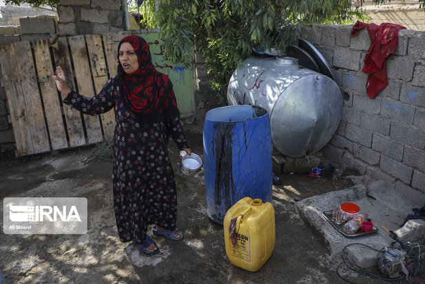 کمبود آب شرب در روستای طاهریه